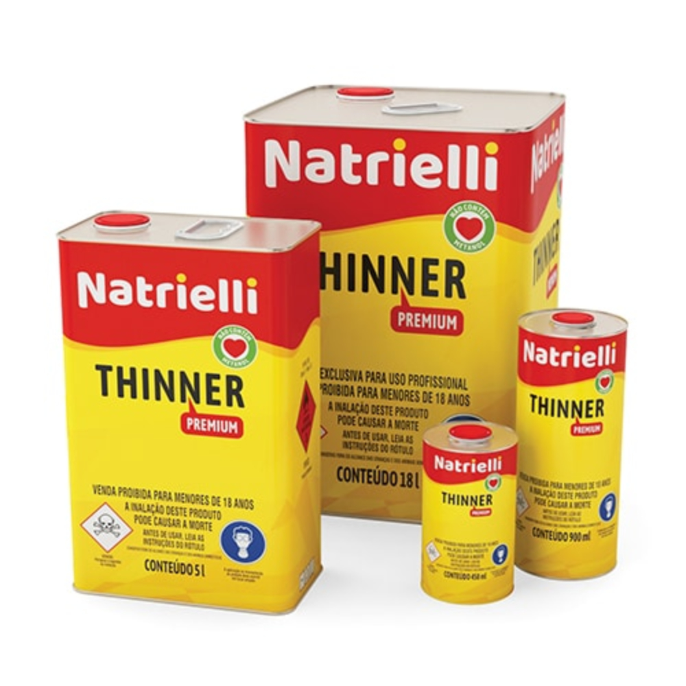 Thinner 8116 Uso Geral 450ml 900ml 5L 18L Natrielli